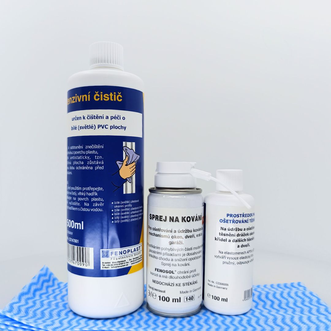 Čistící a údržbová sada maxi - PVC Bílá