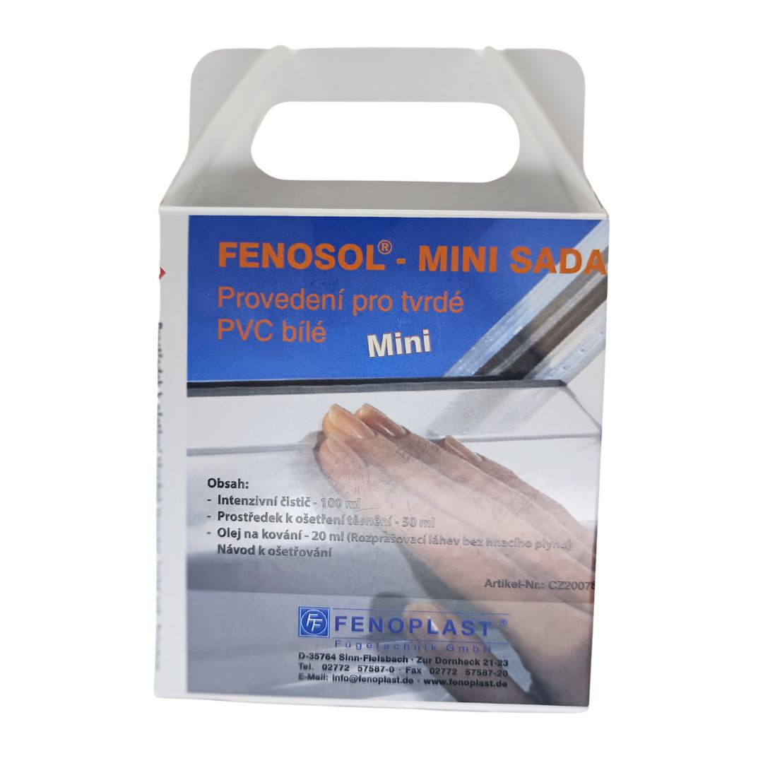 Čistící a údržbová sada mini - PVC Bílá